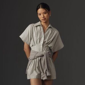 Striped Gray Jumpsuit